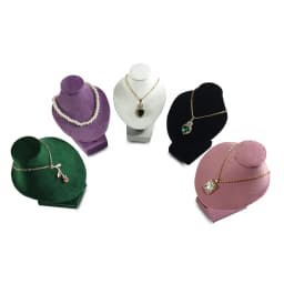 Miniature Mannequin Necklace Pendant Display Stand Choker Beads Chain Organizer Neck Portrait Neck Model Stand 5 colors