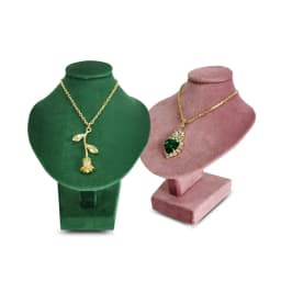 Miniature Mannequin Necklace Pendant Display Stand Choker Beads Chain Organizer Neck Portrait Neck Model Stand 5 colors