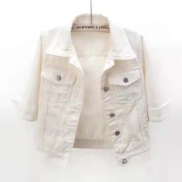 Women Denim Jacket Spring Autumn Short Coat Pink Jean Jackets Casual Tops Purple Yellow Purple Blue Loose Tops Lady Outerwear