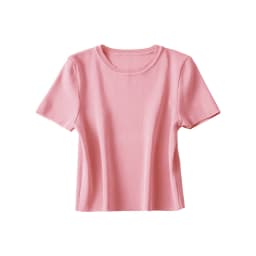 Women Fashion Striped Basic Cropped Knit Sweater Vintage O Neck Short Sleeve Female Pullovers Chic Tops