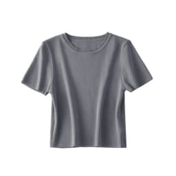 Women Fashion Striped Basic Cropped Knit Sweater Vintage O Neck Short Sleeve Female Pullovers Chic Tops