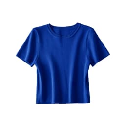 Women Fashion Striped Basic Cropped Knit Sweater Vintage O Neck Short Sleeve Female Pullovers Chic Tops