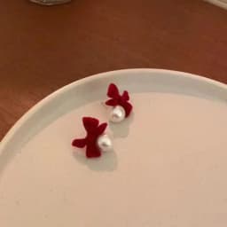 Vintage Wine Red Flocking Flower Drop Earrings For Women Jewelry 2026 Trending Long Bowknot Crystal Pearl Bridal Dress Earrings