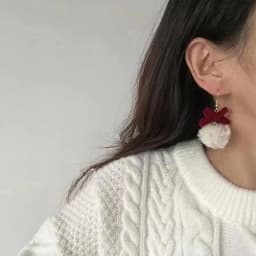Vintage Wine Red Flocking Flower Drop Earrings For Women Jewelry 2026 Trending Long Bowknot Crystal Pearl Bridal Dress Earrings