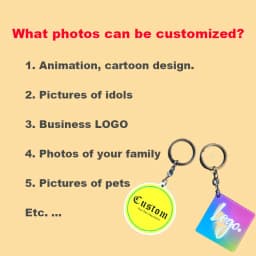 Custom Keychains Cartoon Llavero Photo Customized Anime Transparent Charm Hologram Clear Acrylic Personalized Key Rings for Gift