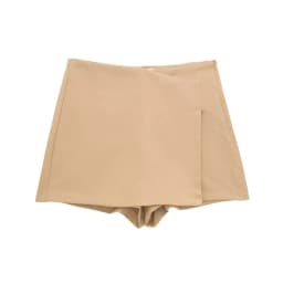 MUJER 2025 Asymmetric Skort For Women Black High Waist Mini Skirt Shorts Women Casual Bermuda Shorts Woman Summer Skirt Shorts