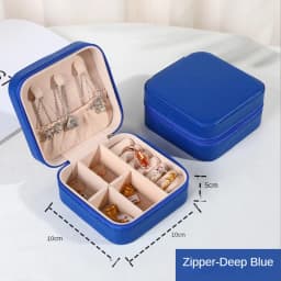 Jewelry Organizer Display Travel PUJewelry Case Boxes Travel Portable Jewelry Box Storage Organizer Earring Holder Gift
