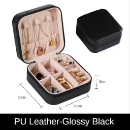 Jewelry Organizer Display Travel PUJewelry Case Boxes Travel Portable Jewelry Box Storage Organizer Earring Holder Gift