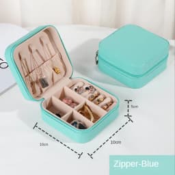 Jewelry Organizer Display Travel PUJewelry Case Boxes Travel Portable Jewelry Box Storage Organizer Earring Holder Gift