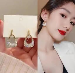925 Silver Needle Korean Fashion Zircon Drop Earrings For Women Jewelry 2026 Trending New Luxury Vintage Gold Color Earrings