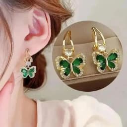 925 Silver Needle Korean Fashion Zircon Drop Earrings For Women Jewelry 2026 Trending New Luxury Vintage Gold Color Earrings