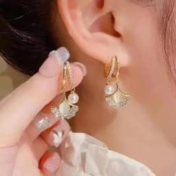 925 Silver Needle Korean Fashion Zircon Drop Earrings For Women Jewelry 2026 Trending New Luxury Vintage Gold Color Earrings