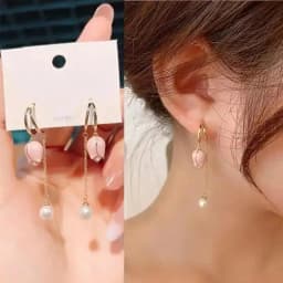 925 Silver Needle Korean Fashion Zircon Drop Earrings For Women Jewelry 2026 Trending New Luxury Vintage Gold Color Earrings
