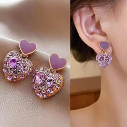 925 Silver Needle Korean Fashion Zircon Drop Earrings For Women Jewelry 2026 Trending New Luxury Vintage Gold Color Earrings