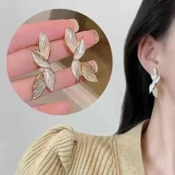 925 Silver Needle Korean Fashion Zircon Drop Earrings For Women Jewelry 2026 Trending New Luxury Vintage Gold Color Earrings