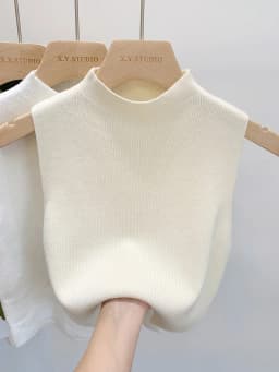 Women Knitted Tank Top Summer Fall Slim Sweater Short Sleeveless Solid Spring Autumn Sweaters Pullovers 2026