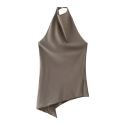 HH Women Vintage Solid Pant Sets Sexy Backless Halter Camis Top Asymmetric Tank Top + Drawstring Trousers Fashion Streetwear