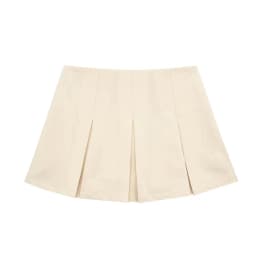 MUJER Women's Shorts Skirts High Waist Pleated Skirt Shorts Women Striped Bermuda Shorts Woman Fashion Casual Mini Shorts Women