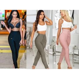 New Summer Bandage Pants 2020 9 Colors Sexy Women High Waist Pencil Stretch Pants Trousers Female Fashion Street Wear