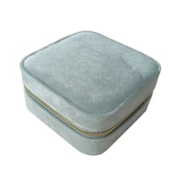 Clever Compartmentalized Design Small Body Hand Moving People Velvet Multifunctional Protection Jewelry Double Storage Box