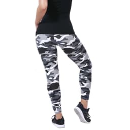 Camouflage Printed White Gray Sexy Women's Leggings Sports Jacket Tight Pants High Elasticity Slim Fit Tight Pants