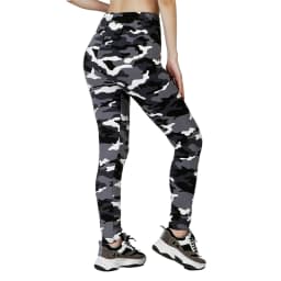 Camouflage Printed White Gray Sexy Women's Leggings Sports Jacket Tight Pants High Elasticity Slim Fit Tight Pants