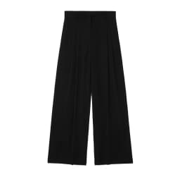 HH Women 2 Piece Set Halter Neck Single-Breasted Pocket Sleeveless Halter Vest Tops+High Waist Zipper Pockets Wide Leg Pant