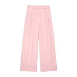 HH Women 2 Piece Set Halter Neck Single-Breasted Pocket Sleeveless Halter Vest Tops+High Waist Zipper Pockets Wide Leg Pant