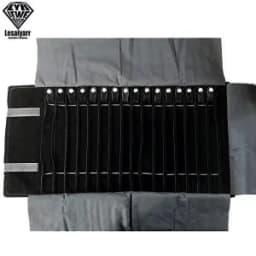 Portable Velvet Travel Jewelry Case Roll Bag Organizer for Necklace Chain Bracelet Jewellery Display Holder Travel Case Bag