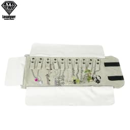 Portable Velvet Travel Jewelry Case Roll Bag Organizer for Necklace Chain Bracelet Jewellery Display Holder Travel Case Bag
