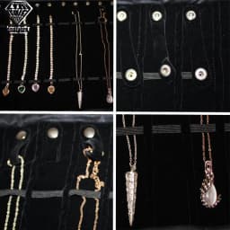 Portable Velvet Travel Jewelry Case Roll Bag Organizer for Necklace Chain Bracelet Jewellery Display Holder Travel Case Bag
