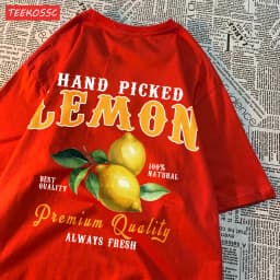 Summer Lemon Cherries Prints T-Shirts Cotton Women's Tops Oversize O-Neck Soft Short Sleeve tees Street Casual Womans Clothes