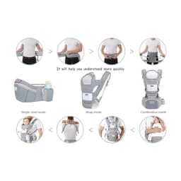 Ergonomic Baby Carrier Backpack Infant Baby Hipseat Carrier Front Facing Ergonomic Kangaroo Baby Wrap Sling Travel Backpack