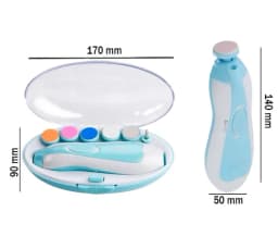 Baby Infant Baby Nail Sander Electric Trimmer Clipper C/6 Refis - Neverdie Store