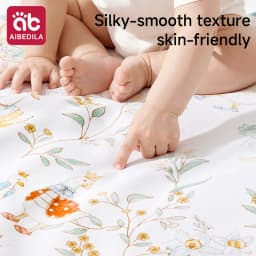 AIBEDILA Waterproof Baby Diaper Washable Newborn Urine Pad Cartoon Bed Protector Diaper Bedding Urine Pads Cloth Breathable