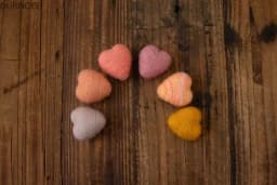 Newborn Photography Props Wool Felt Love Heart Photography Props Accessories Baby Studio