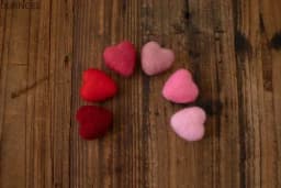 Newborn Photography Props Wool Felt Love Heart Photography Props Accessories Baby Studio