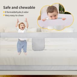 Child and baby drop bed barrier cm / 180 cm/cm Gray