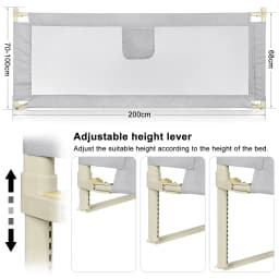 Child and baby drop bed barrier cm / 180 cm/cm Gray