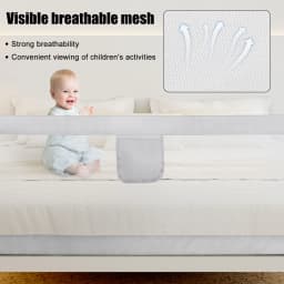 Child and baby drop bed barrier cm / 180 cm/cm Gray