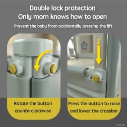 PANGDUBE 1 PCs Baby Crib Safety Barrier, Side Protection for Crib, Toddler Barrier, Protection against Baby falling out of bed, screw mount or mattress built into bed frame.