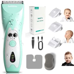 Baby Hair Clipper Quiet Electric Rechargeable Kids Trimmer for Children Grooming Shaver Haircut Machine Ceramic Blade Waterproof
