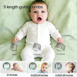 Baby Hair Clipper Quiet Electric Rechargeable Kids Trimmer for Children Grooming Shaver Haircut Machine Ceramic Blade Waterproof