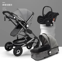 Baby stroller 3 in 1 stroller folding two-sided child four seasons kinderwagen baby carriage high landscape Newborn Travelling
