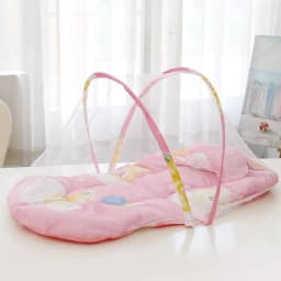 New Mosquito Net with Cushion for Baby Household Installation Free Foldable Protectors Bedroom Sleeping Breathable Bed Tent Home