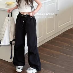 Female child labor pants, children's clothing, summer 2025 new children's quick drying sports and leisure pants, boys' straight