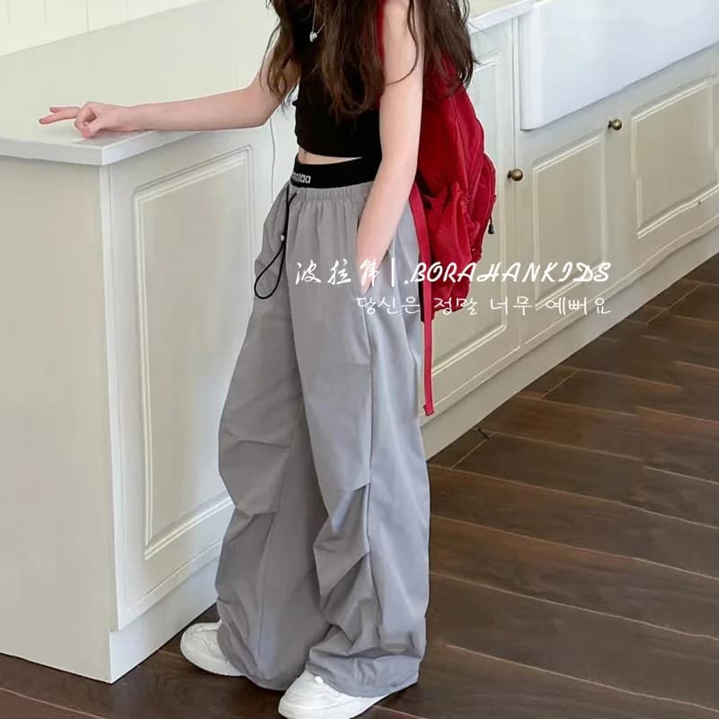 Female child labor pants, children's clothing, summer 2025 new children's quick drying sports and leisure pants, boys' straight