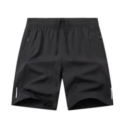 Men Beach Shorts Elastic Drawstring Waist Quick-Drying Casual Short Pants with Reinforced Pockets Street Quick-drying Shorts