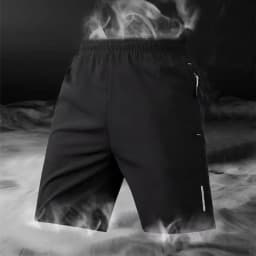 Men Beach Shorts Elastic Drawstring Waist Quick-Drying Casual Short Pants with Reinforced Pockets Street Quick-drying Shorts
