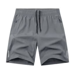 Men Beach Shorts Elastic Drawstring Waist Quick-Drying Casual Short Pants with Reinforced Pockets Street Quick-drying Shorts